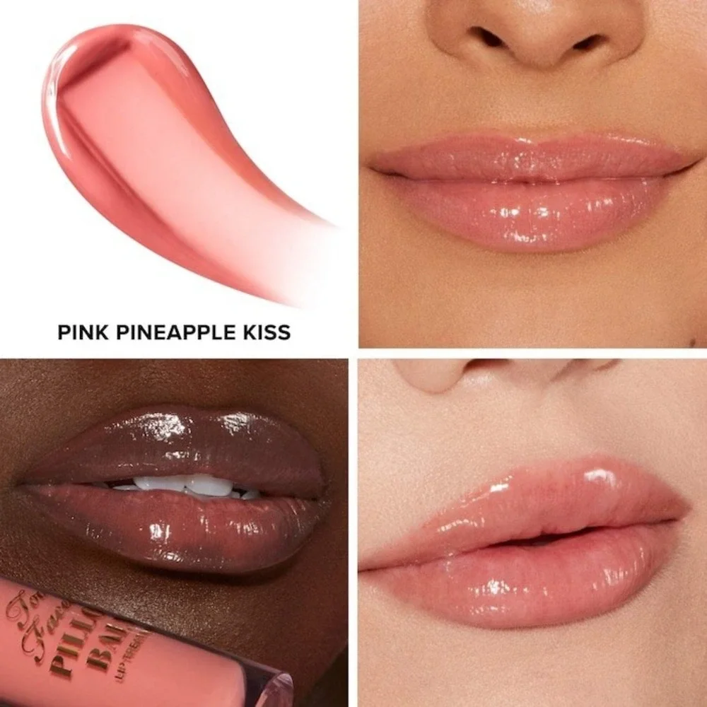 TOO FACED Pillow Balm Ultra Hydrating Lip Treatment PINK PINEAPPLE KISS NWB